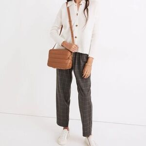 Madewell Plaid Flannel Track Trousers